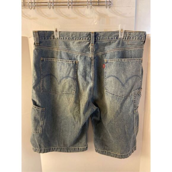 2 pairs Levi’s Cargo Carpenter shorts size 42 lot 100 cotton Vintage - Picture 1 of 5